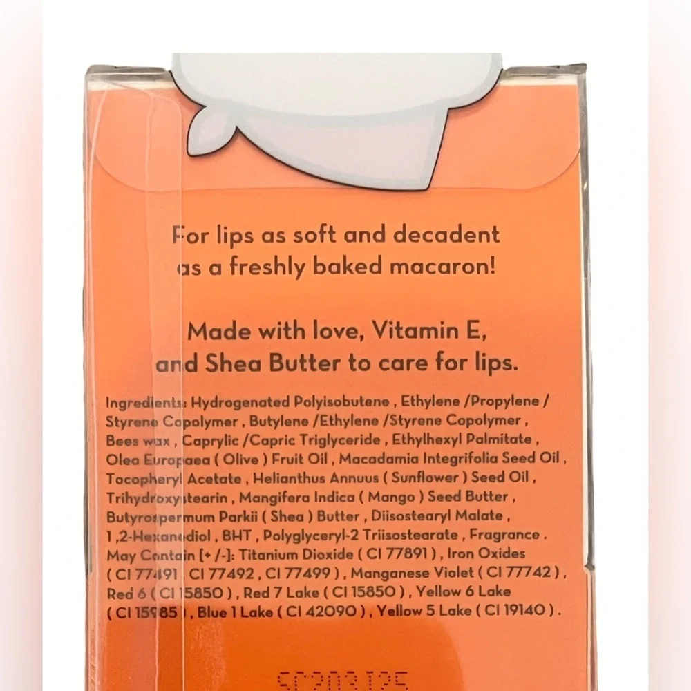 The Crème Shop Macaron Lip Balm. Mango Vitamin E+Shea Butter. Sealed. NWOT.